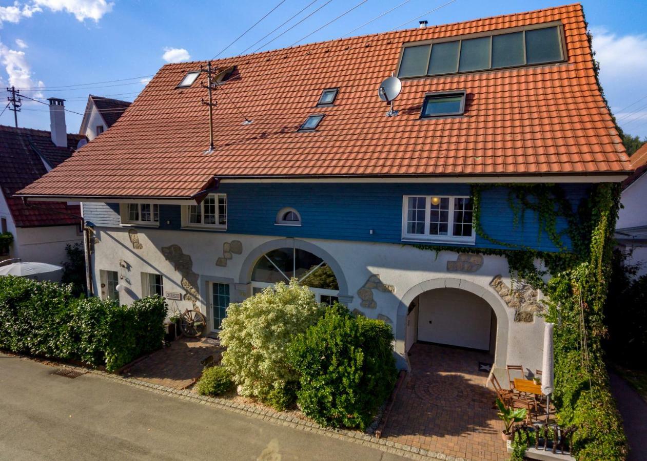 Ferienloft In Der Blauen Scheune Binzen Exteriör bild